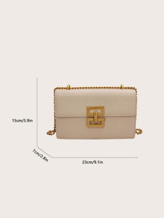 BOLSO BEIGE HEBILLA PRECOLOMBINA