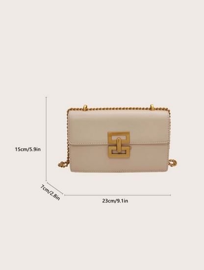 BOLSO BEIGE HEBILLA PRECOLOMBINA