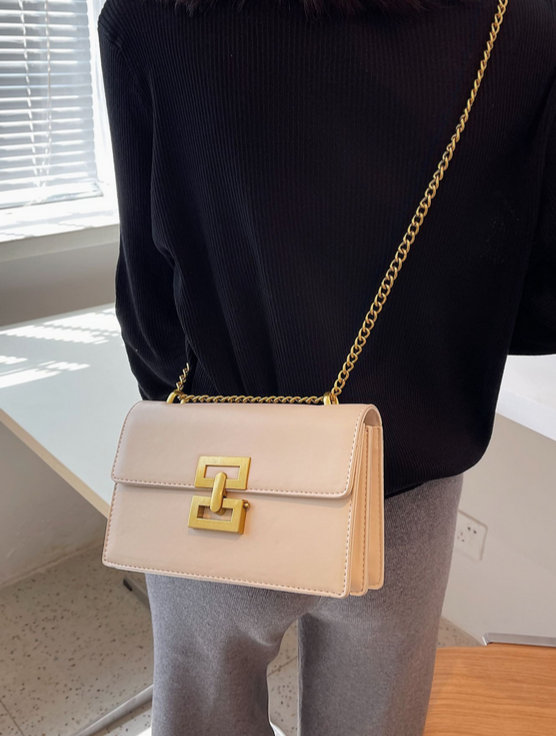BOLSO BEIGE HEBILLA PRECOLOMBINA
