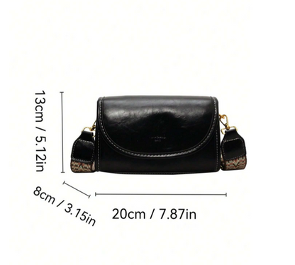 BOLSO NEGRO CORREA TEJIDA