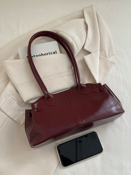 BOLSO DE HOMBRO ROJO BURDEOS