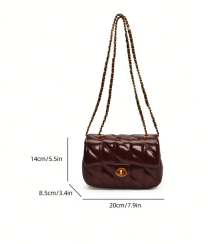 BOLSO BURDEOS ACOLCHADO