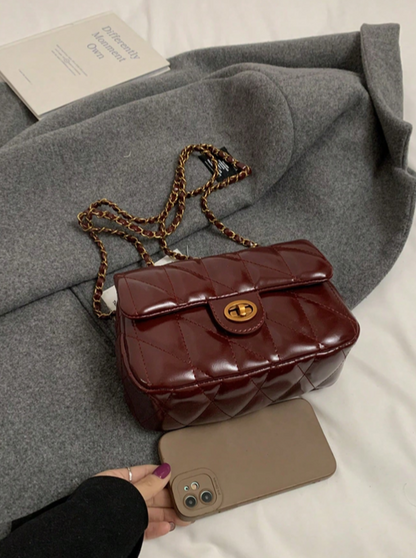 BOLSO BURDEOS ACOLCHADO