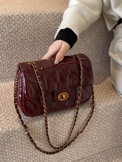 BOLSO BURDEOS ACOLCHADO