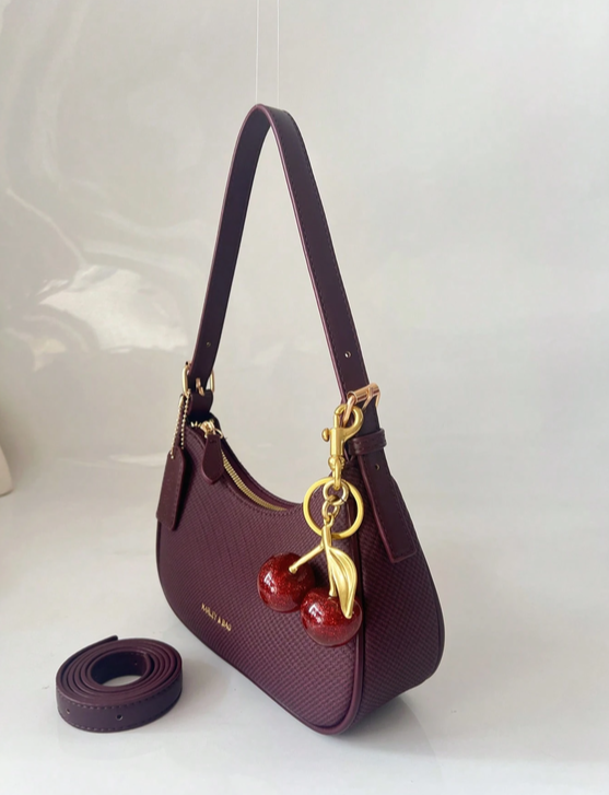 BOLSO DE HOMBRO BURDEOS