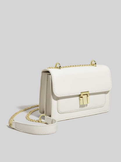 BOLSO BLANCO , HEBILLA CUADRADA