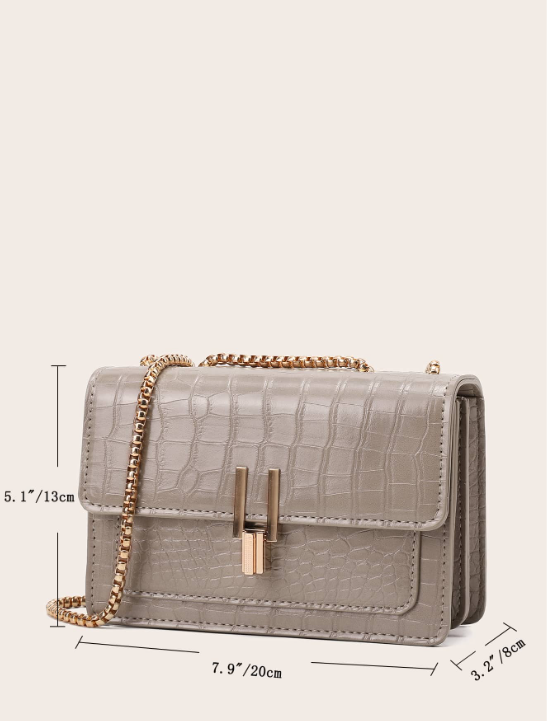 BOLSO CAQUI ALTO RELIEVE