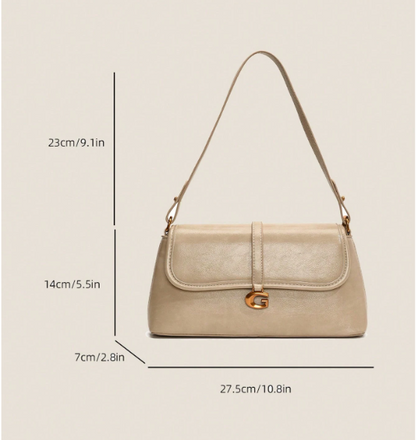 BOLSO CAQUI TIPO BAGUETTE