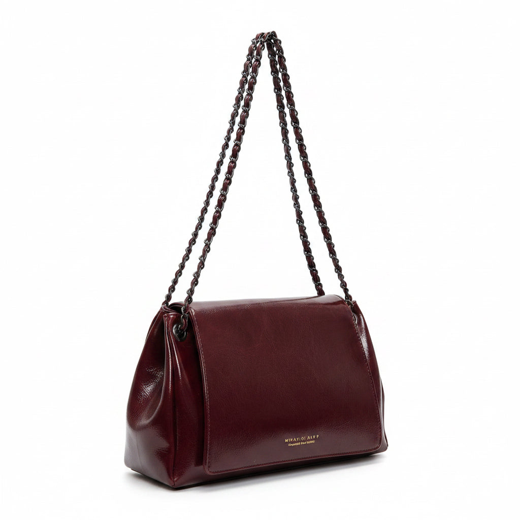 BOLSO FEDERICA COLOR BURDEOS